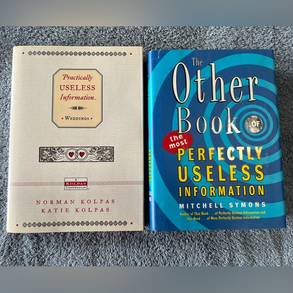 2 "Useless Information" hardcover books - Picture 1 of 2